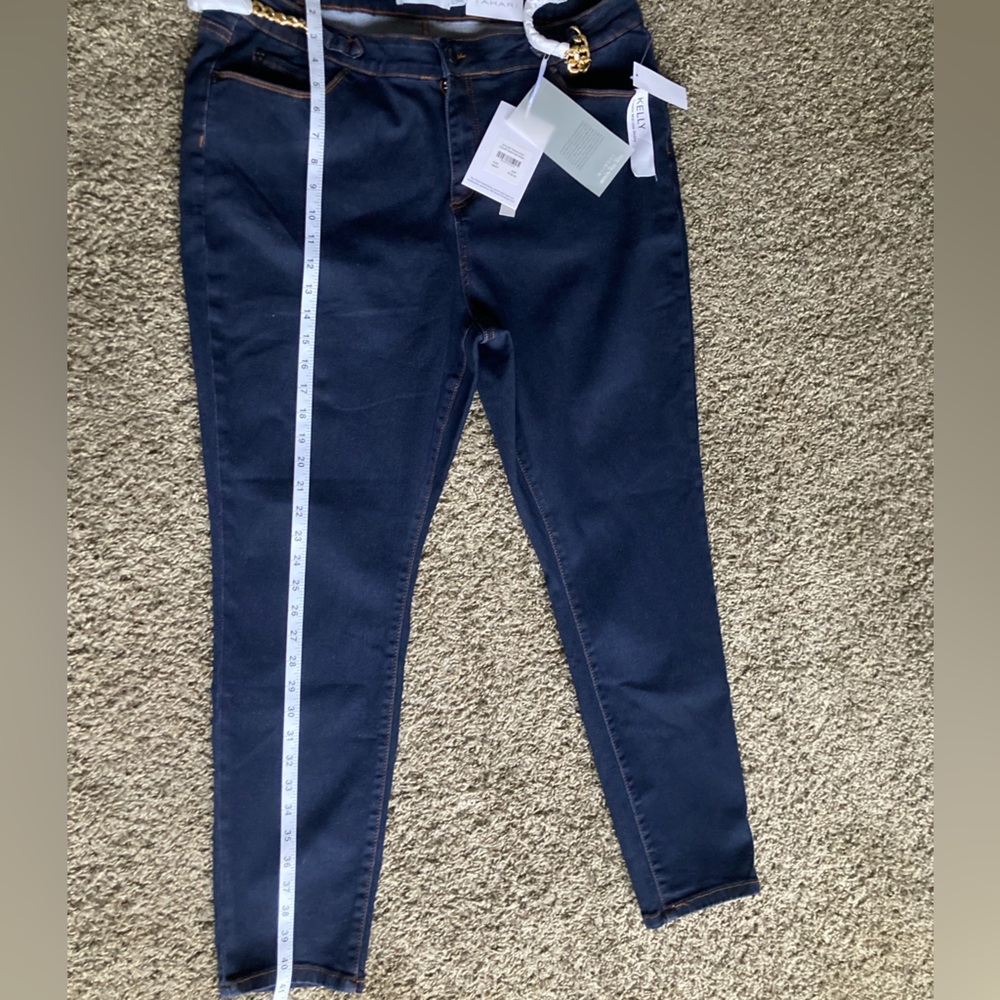 Tahari Blue Skinny Jeans with Modern Fit - Picture 2 of 9